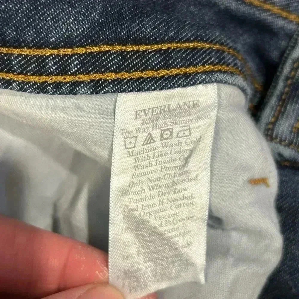 Everlane Womens The High Rise Skinny Jeans 30 Medium Wash Blue Cotton - Picture 8 of 8